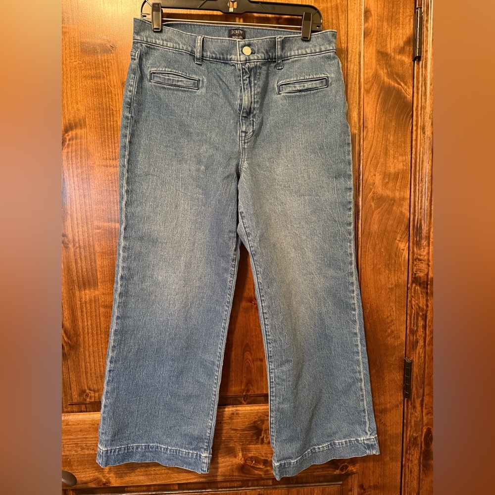 J. Crew Wide Leg Crop Jeans